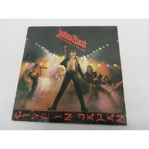 71 - Three Judas Priest LPs - Point of Entry (84834), Screaming for Vengeance (85941) and Unleashed in th... 