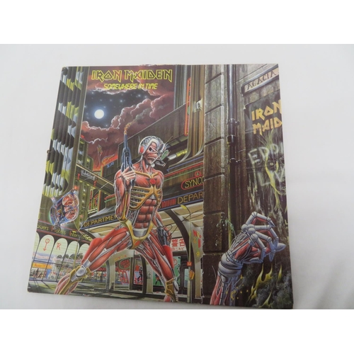 72 - Four Iron Maiden LPs - Iron Maiden (EMC 3330), Killers (EMC 3357), Powerslave (POWER1) & Somewhere i... 