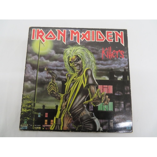 72 - Four Iron Maiden LPs - Iron Maiden (EMC 3330), Killers (EMC 3357), Powerslave (POWER1) & Somewhere i... 