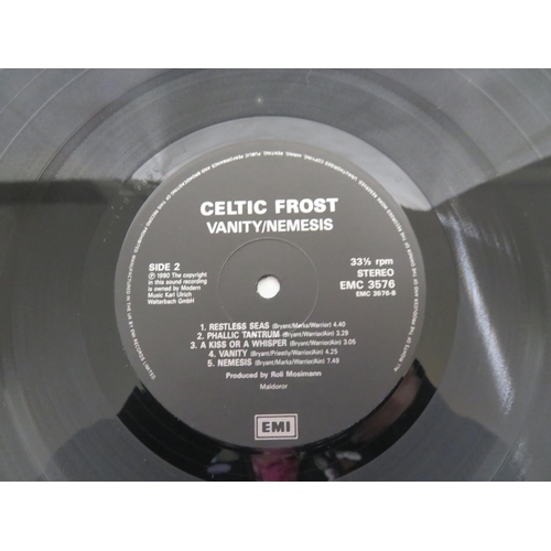 75 - Three Celtic Frost LPs - Cold Lake (SPV 08-4721), Into the Pandemonium (N 0065) & Vanity/Nemesis (EM... 