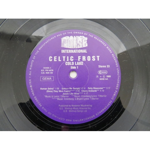 75 - Three Celtic Frost LPs - Cold Lake (SPV 08-4721), Into the Pandemonium (N 0065) & Vanity/Nemesis (EM... 