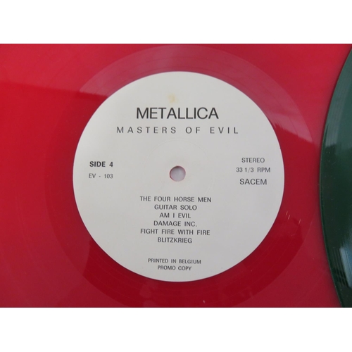 81 - Metallica - Masters of Evil LP (PROMO) bootleg green and red vinyl