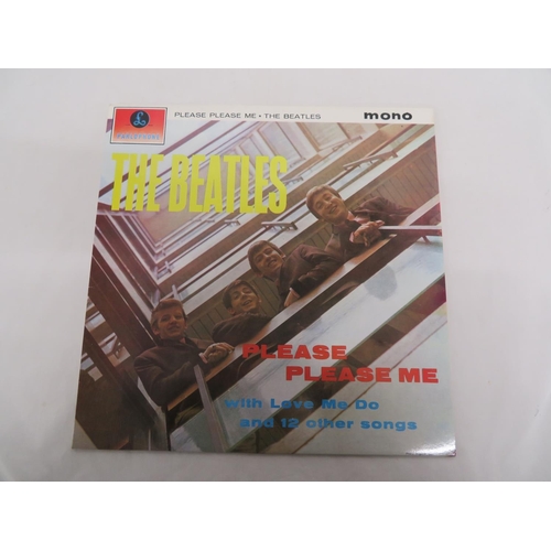 105 - Collection of The Beatles LPs - With the Beatles (PMC 1206), Beatles for sale ( PMC 1240), Please Pl... 