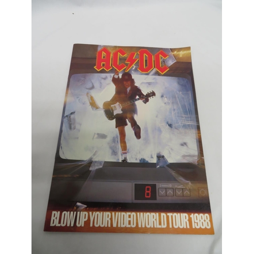 93 - Three Tour programmes - Scorpions, Ozzy Osbourne and AC/DC