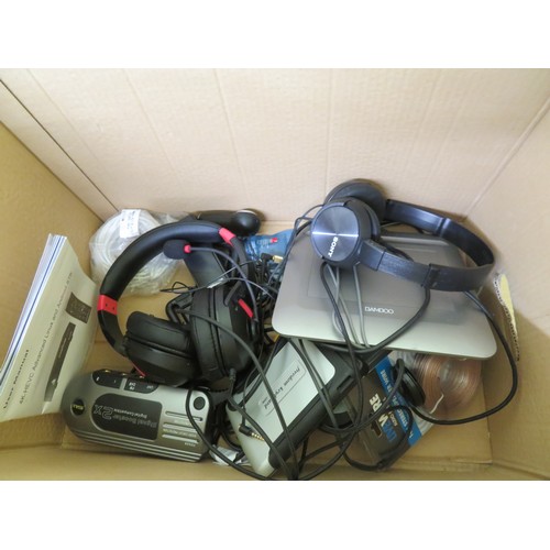 151 - Collection of audio equipment - Mcgregor RM200, CDJ-2000, HH amplifier, box of headphones and cables... 