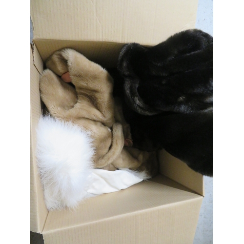 267 - Box of Faux and Fur clothing