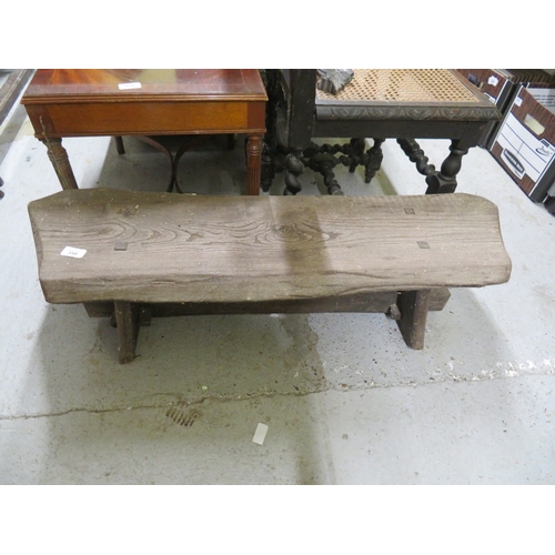 358 - Probably Manx-made 19thC pitch pine low bench