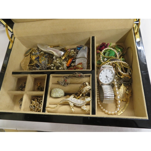 180 - Box of costume jewellery