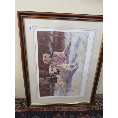 448 - Two signed prints of Labrador Retrievers