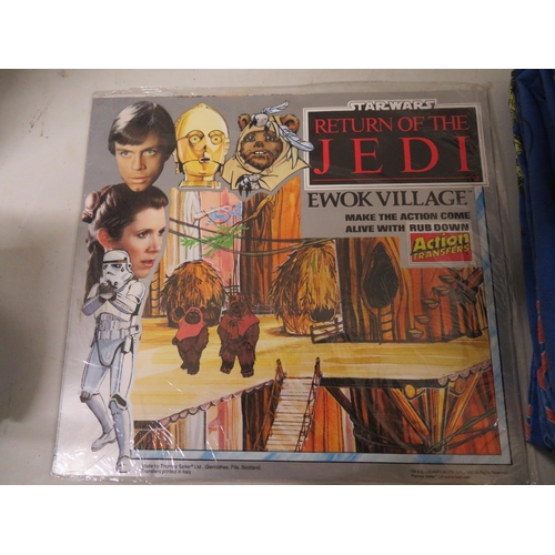 119 - Collection of Star Wars ephemera including badges, soaps, transfers, bedsheets etc