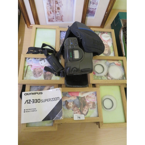 76 - Collection of Photograph Frames Plus an Olympus Super Zoom Camera