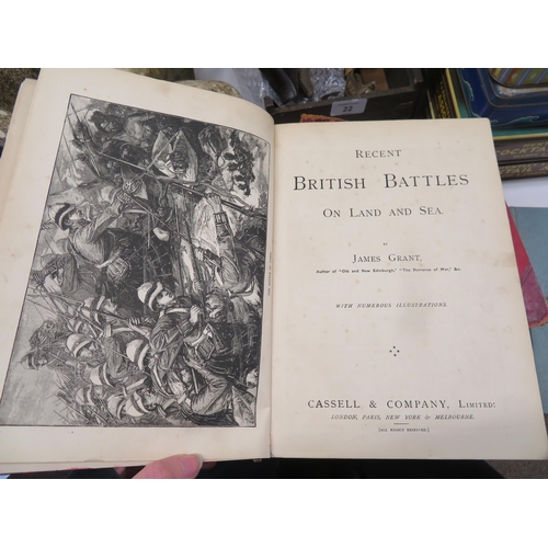 21 - Four volumes British Battles on Land & Sea