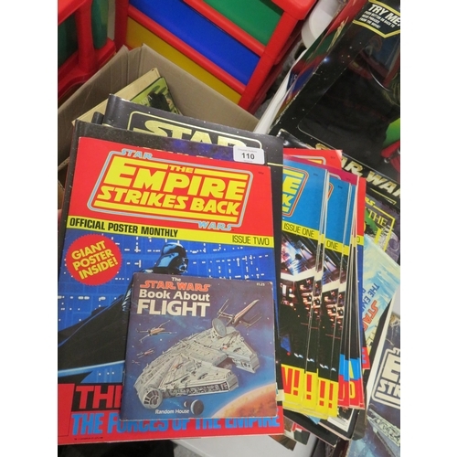 110 - Pile of Star Wars magazines, books, pamphlets etc