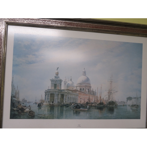 148 - Two prints of Venice, one in gilt frame