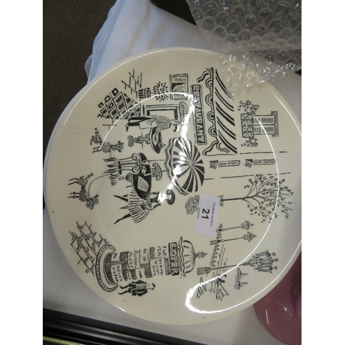 21 - Two Wade collectors plates plus one