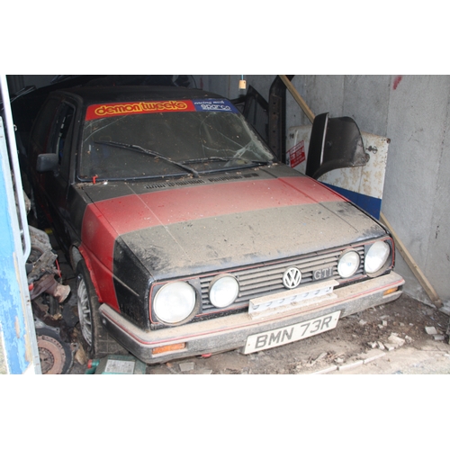 29 - !GARAGE FIND!
BMN73R
Black VW Golf GTi Rally car 1781cc
First Registered 28.06.1985
Approx miles TBC... 