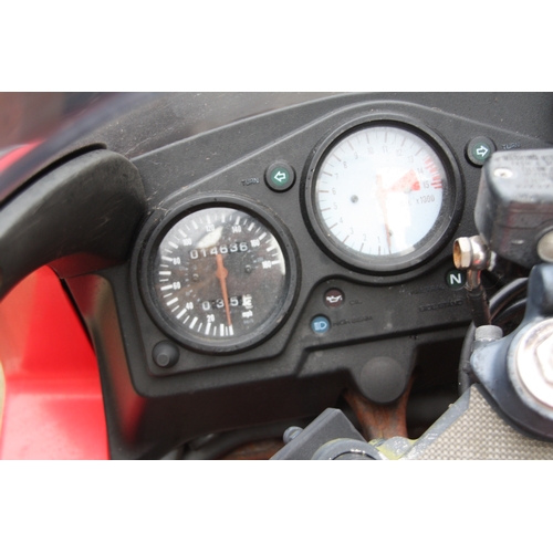 46 - EMN647P
Honda CBR600F 599cc
First Registered 01.08.1998
Approx  14,636 miles
Petrol
Come with select... 