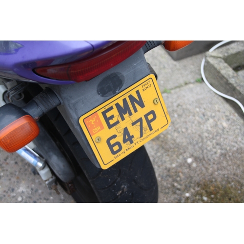 46 - EMN647P
Honda CBR600F 599cc
First Registered 01.08.1998
Approx  14,636 miles
Petrol
Come with select... 