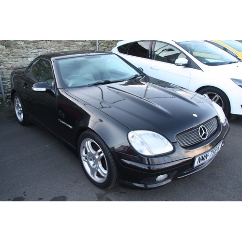 60 - NMN758K
Black Mercedes SLK 320 AMG
First Registered 01.01.2002
Approx 93,800 miles
Petrol