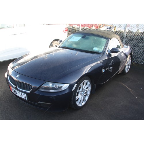 18 - KMN714D
Blue BMW Z4 1995cc
First Registered 01.09.2007
Approx 53,000 miles
Manual Petrol
Grey Leathe... 