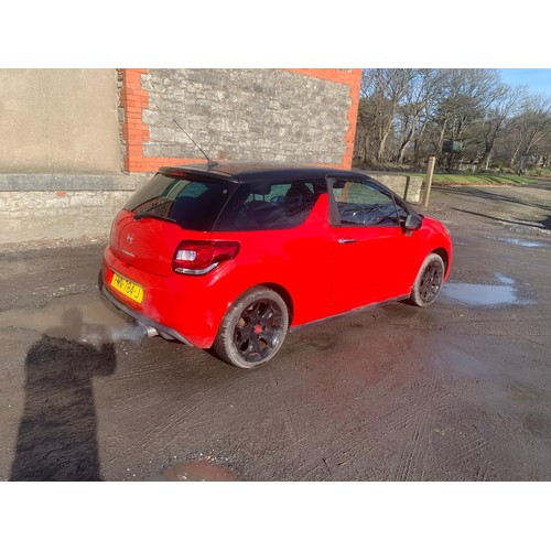 115 - PMN784J
Red Citroen DS3 1598cc
First Registered 15.07.2011
Approx 82,000 miles
Manual Petrol
Brakes ... 