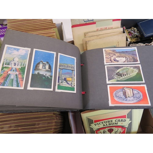 10 - A large collection of cigarette and tea cards