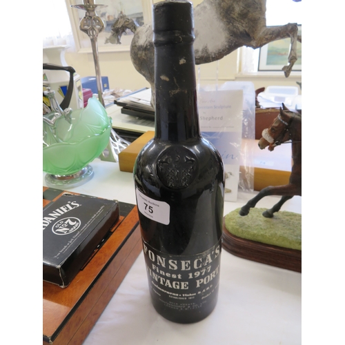 75 - Bottle of Fonseca's finest 1977 Vintage Port