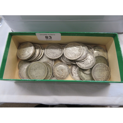 83 - Fifteen ozt of British pre 1921 silver coinage