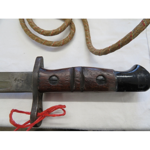 96 - A British Remington WW1 bayonet and scabbard in excellent unused condition