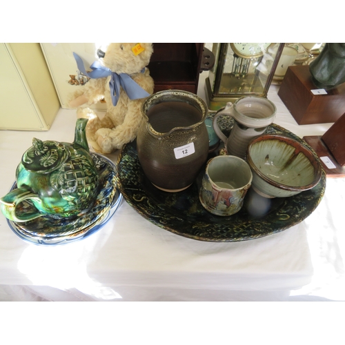 12 - Good collection of studio pottery