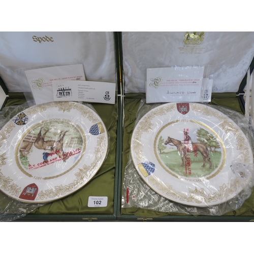 102 - Two Spode St Leger plates  1971 and 1972 (cased with certificates)