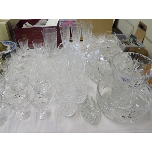 182 - A nice collection of cut glasses