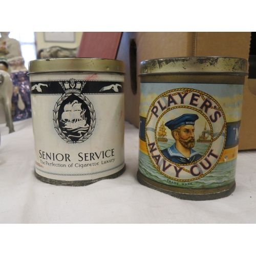 192 - Senior Service and Players Navy Cut cigarette tins