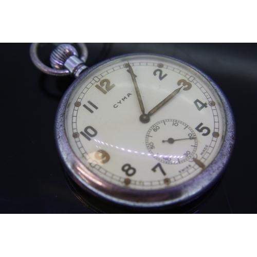 267 - Military Cyma pocket watch