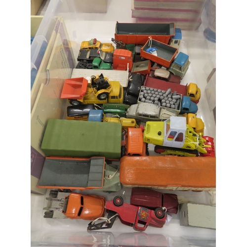 279 - A god box of Dinky wagons, cars, plant etc