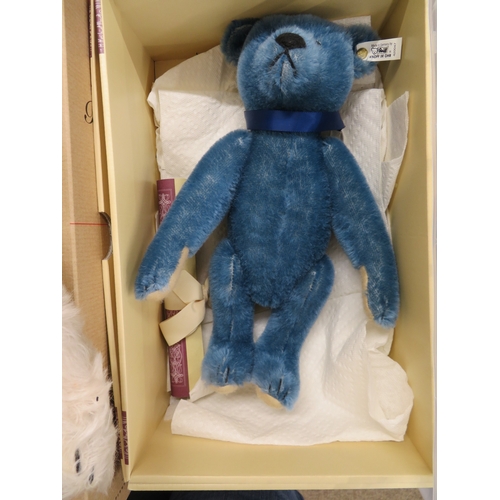 280 - Steiff teddy bear 1908, blue, height 35 cms, Steiff Club Edition 1994-1995 with certificate number 0... 