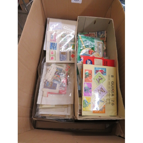 285 - Large box of stamps and FDC's