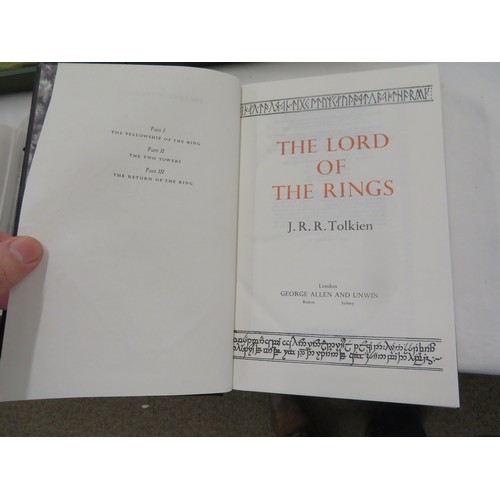 107 - J R R Tolkien, The Lord of the Rings, deluxe edition (boxed), George Allen And Unwin, Printed by Wil... 