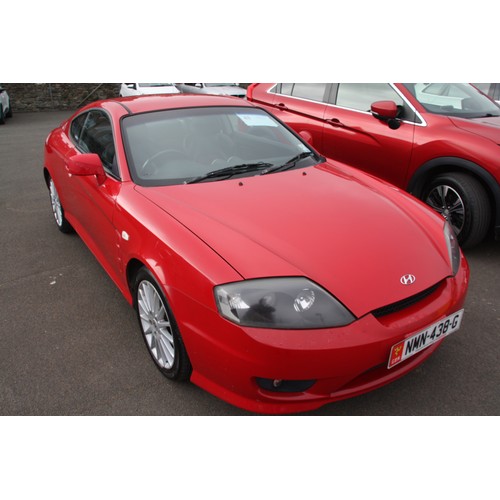 43 - NMN438G
Red Hyundai Coupe 1599cc
First Registered 23.05.2005
Approx 76,411 miles
Petrol Manual