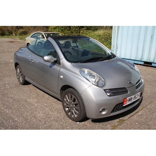 3 - HMN863K
Silver Nissan Micra Convertible 1598cc
First Registered 28.04.2006
Approx 49,805 miles
Manua... 