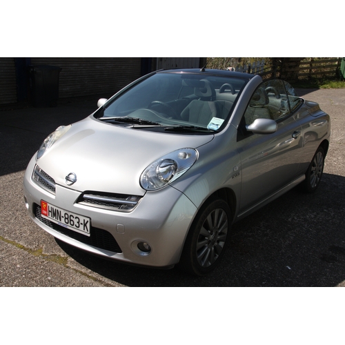 3 - HMN863K
Silver Nissan Micra Convertible 1598cc
First Registered 28.04.2006
Approx 49,805 miles
Manua... 