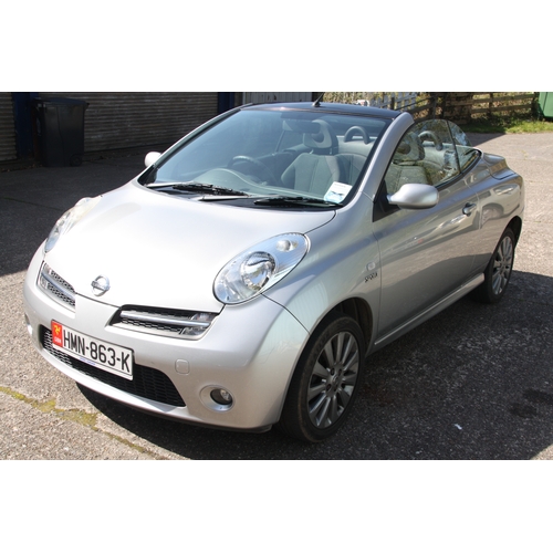 3 - HMN863K
Silver Nissan Micra Convertible 1598cc
First Registered 28.04.2006
Approx 49,805 miles
Manua... 