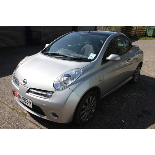 3 - HMN863K
Silver Nissan Micra Convertible 1598cc
First Registered 28.04.2006
Approx 49,805 miles
Manua... 