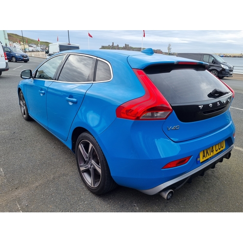 4 - AK14COU
Blue Volvo V40 R-Design 1.6D D2
First Registered 17.07.2014
Approx 113,000 miles
Manual Dies... 