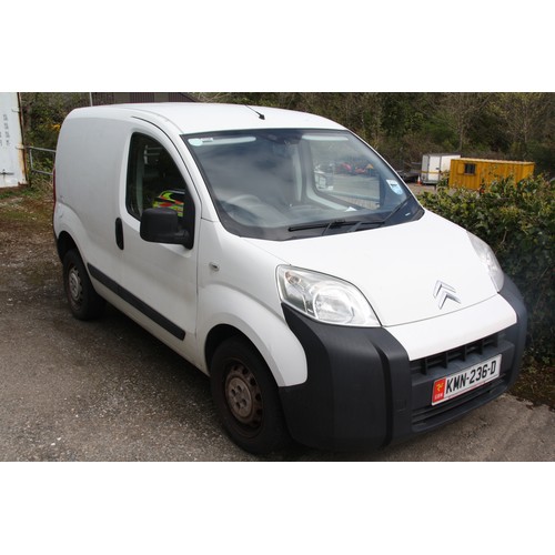 1 - KMN236D
White Citroen Nemo 1399cc
First Registered 23.06.2010
Approx 100,000 miles
Manual Diesel
VAT... 
