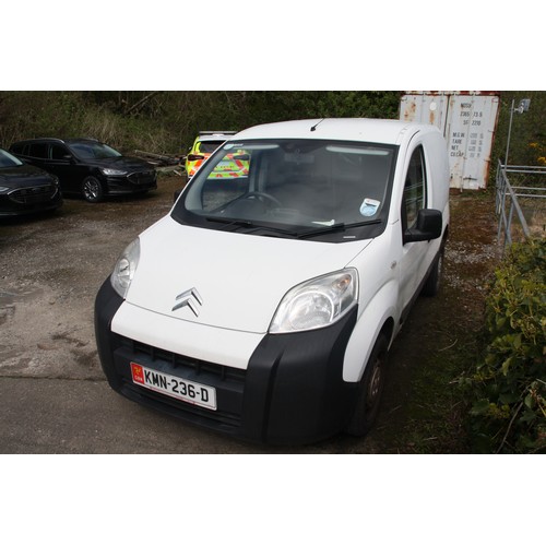 1 - KMN236D
White Citroen Nemo 1399cc
First Registered 23.06.2010
Approx 100,000 miles
Manual Diesel
VAT... 