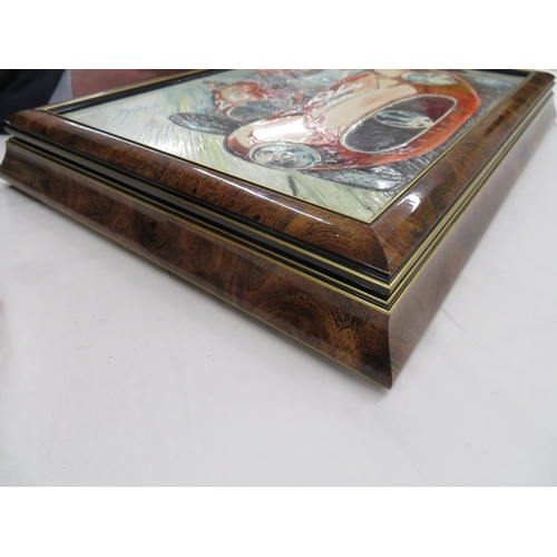 42 - Luxury handmade Italian gambling set with tokens, playing cards and ashtrays - by G. G. Sport - Sass... 