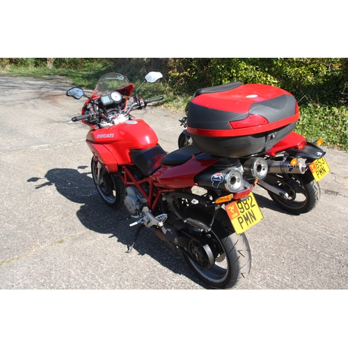 44 - 982-PMN
Red Ducati Multisrada 04 992cc
First Registered 18.08.2003
Approx 15,755 miles
Petrol
Back b... 