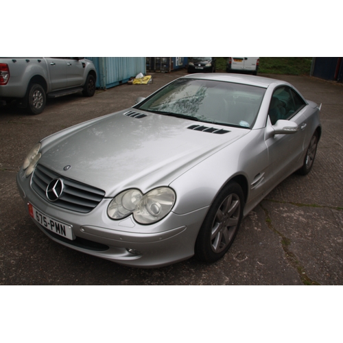 50 - 675PMN
Silver Mercedes SL500 4966cc Convertible 
First Registered 10.04.2003
Approx 56,474 miles
Aut... 