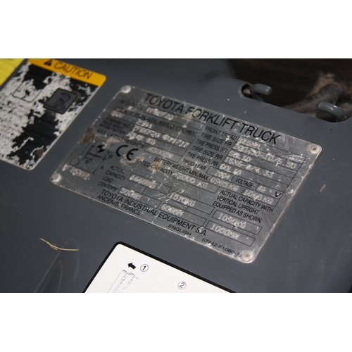 106 - Toyota 7 FBEF 20 electric forklift
Hours Unknown
SPARES/REPAIR - Immobilized